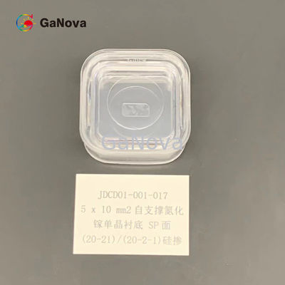 5*10mm2 SP-Face Non dopato GaN monocristallino 20-21 / 20-2-1 10mm2 Resistenza 0,05 Ω·cm