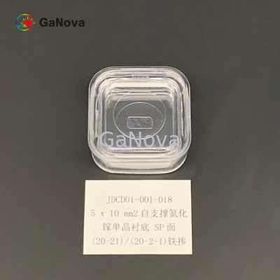 5x10mm2 Sp Face Gan Wafer epitassiale Un drogato Si tipo Gan Substrato a cristallo singolo