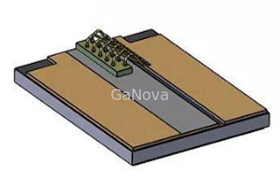 Efficienza 1.0W/A del pendio di stampa laser del chip del diodo laser della corrente di soglia 0.5A