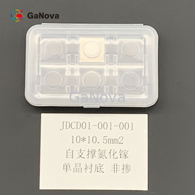aereo di 10*10.5mm2 GaN Single Crystal Substrate C (0001) fuori dall'angolo verso l'M.-asse 0,35 ±0.15°