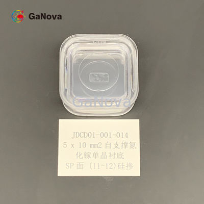 SP-Face 11-12 Non dopato GaN monocristallino di tipo N in posizione libera Resistenza del substrato 0,05 Ω·cm Densità di difetto macro 0cm−2